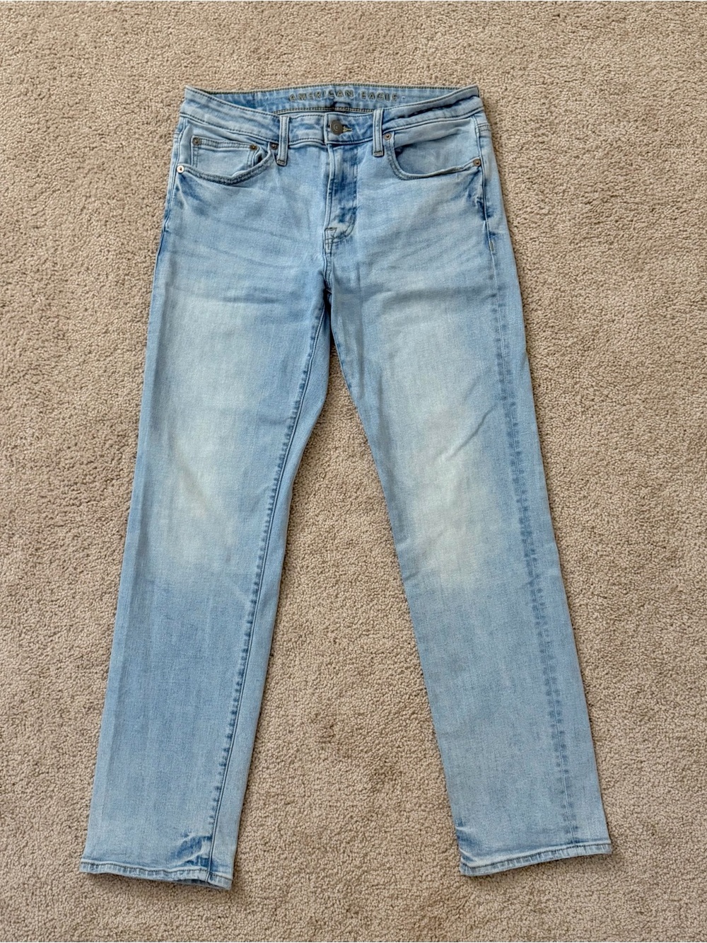 American Eagle Light Blue Men’s Original Straight Leg Flex Jeans Size 32x32